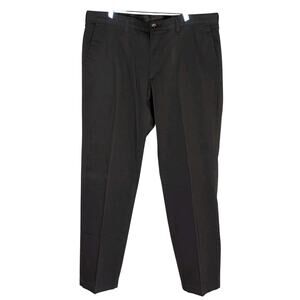 Lee Custom Fit Straight Fit Pants Mens Brown Flat Front 38 X 32